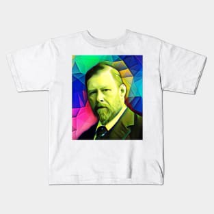 Bram Stoker Colourful Portrait | Bram Stoker Colourful Artwork 7 Kids T-Shirt